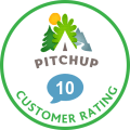 Badge Pitchup customer rating 10