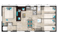 Plattegrond starcaravans Gareth