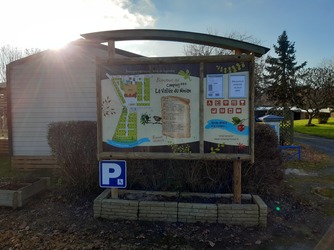 Panneau plan du camping